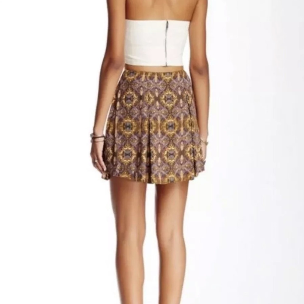 FREE PEOPLE Lover's Lane Mini Skirt Rayon OB483615 - Picture 3 of 5